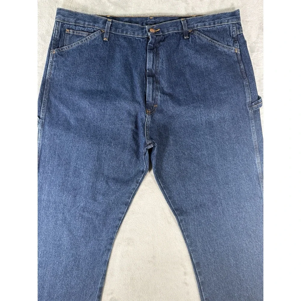 Round House Carpenter Jeans Men's 44x34 Blue Denim Made In USA Vintage